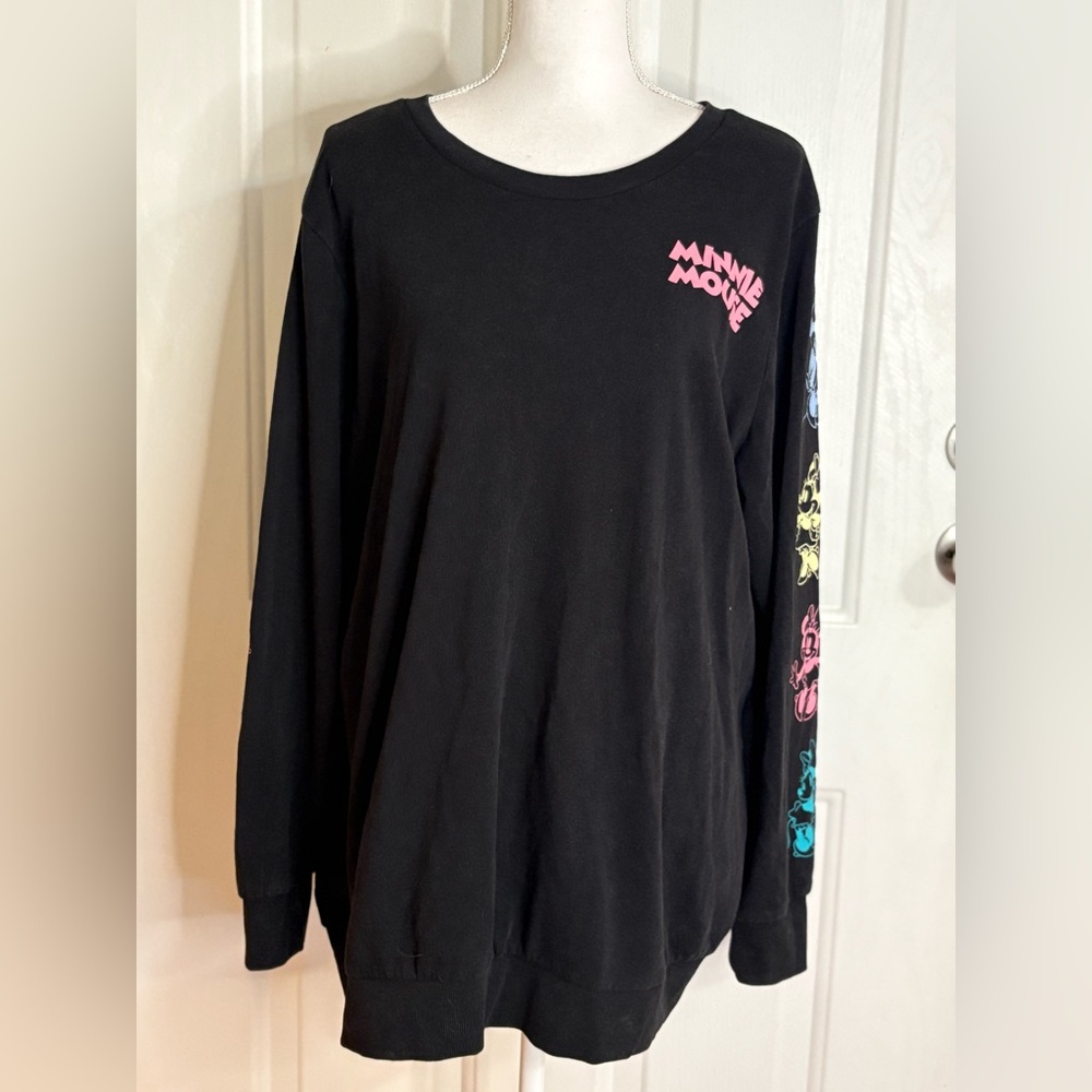 Torrid Minnie Mouse Black Disney Sweatshirt NWT size 3X 22-24